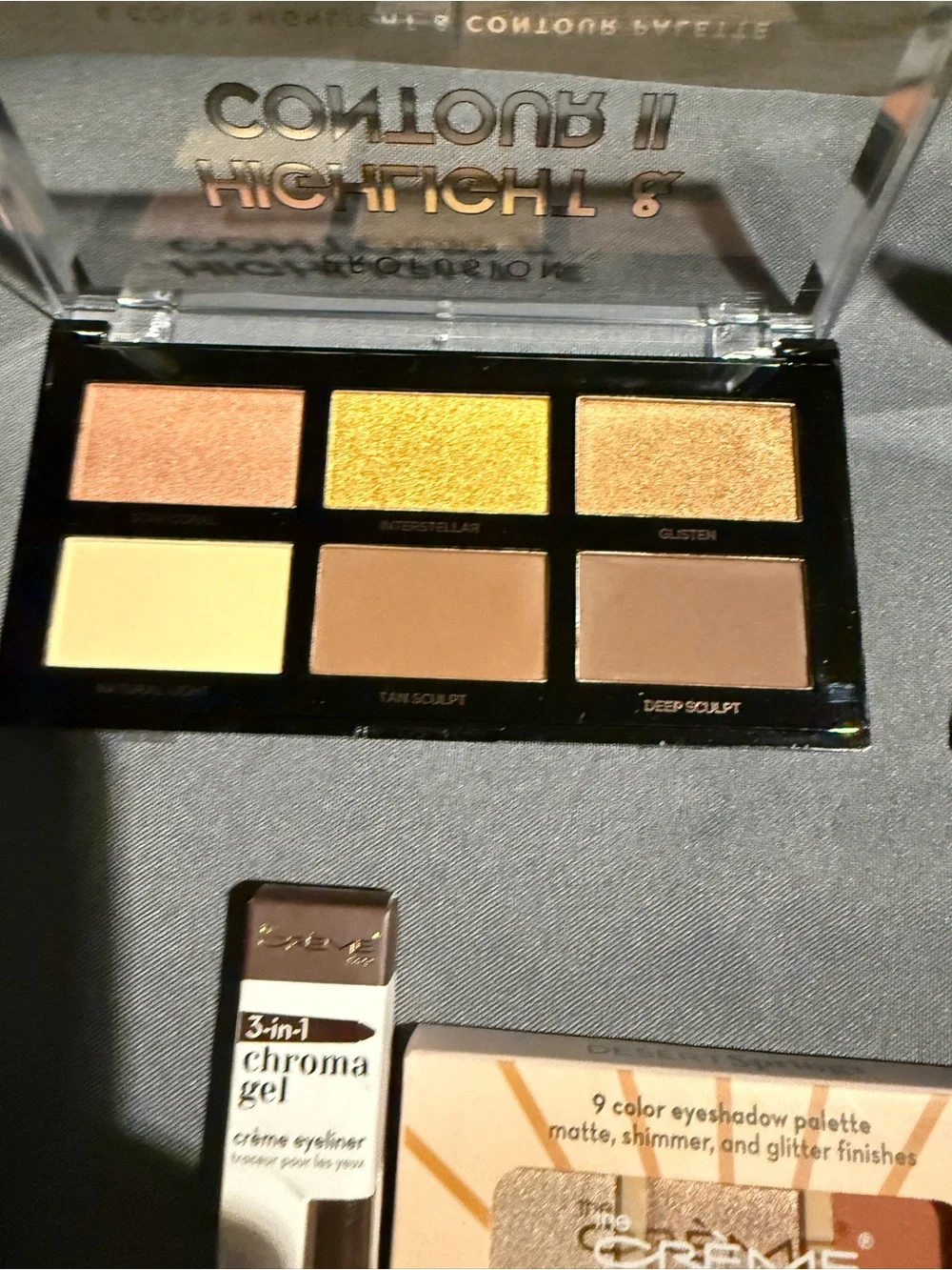 The crème shop, eco brushes, makeup blenders, palette, eyeliner, lippies